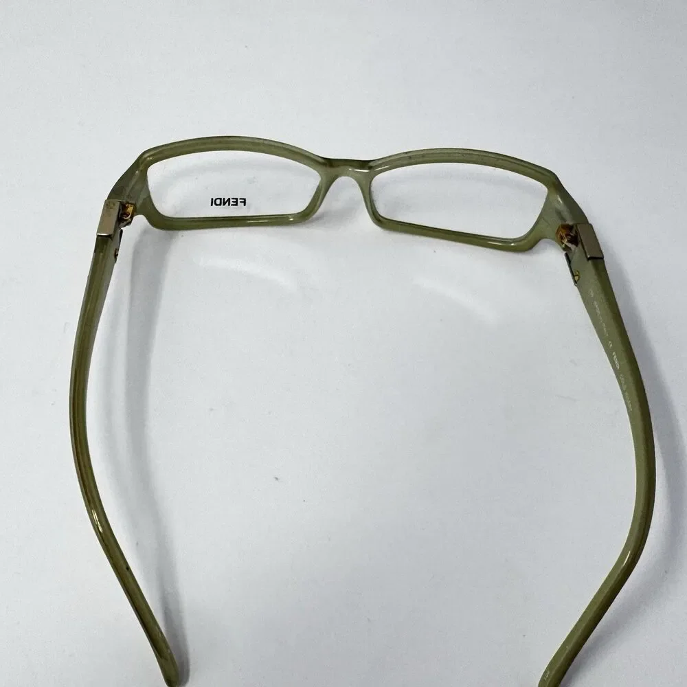 Fendi F866R 31G Olive Green Eyeglass Frames 53-13-135 Made in Italy